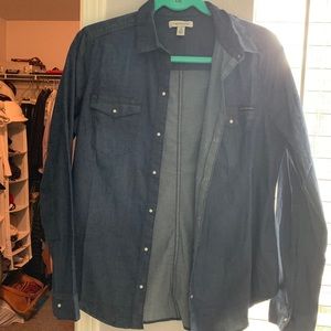 Jean button down